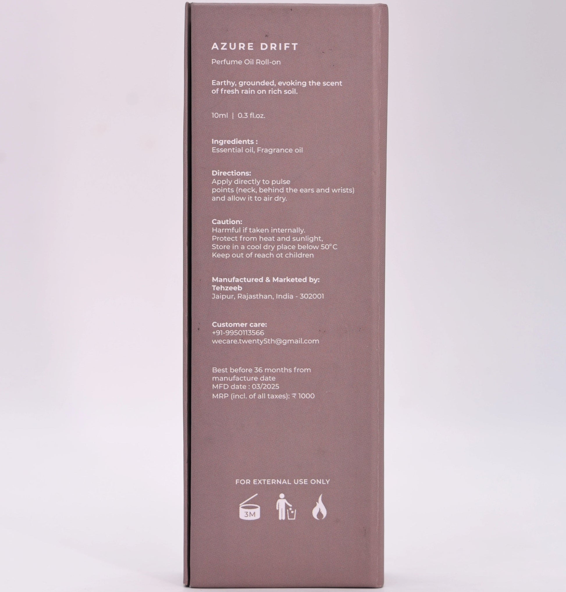 01 | Azure Drift (Perfume Oil) - TWENTY5th