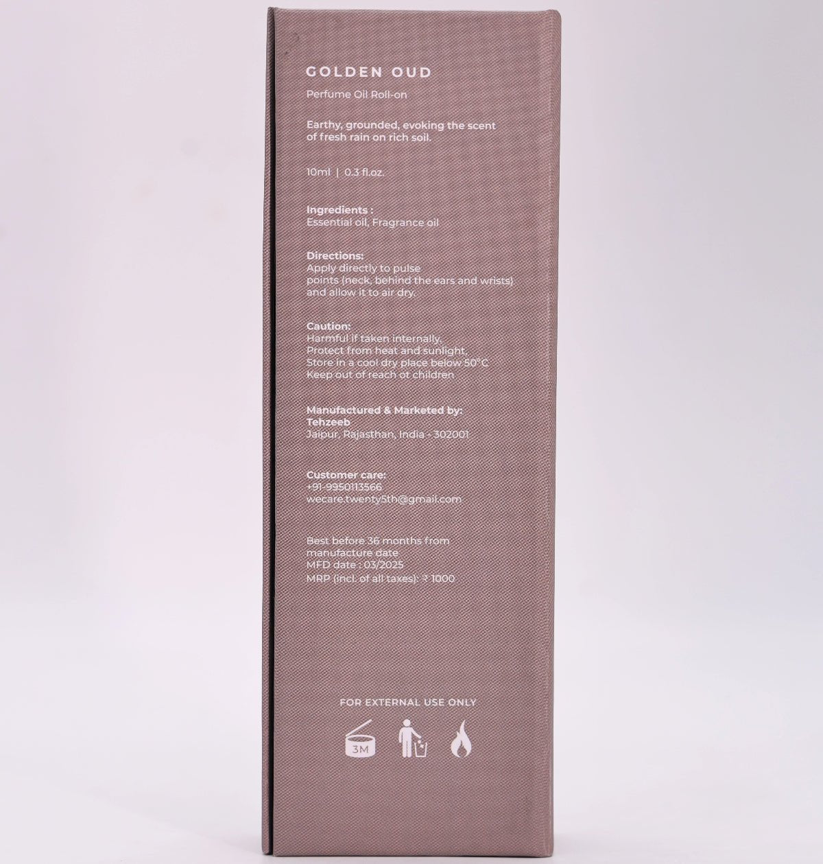 06 | Golden Oud (Perfume Oil) - TWENTY5th